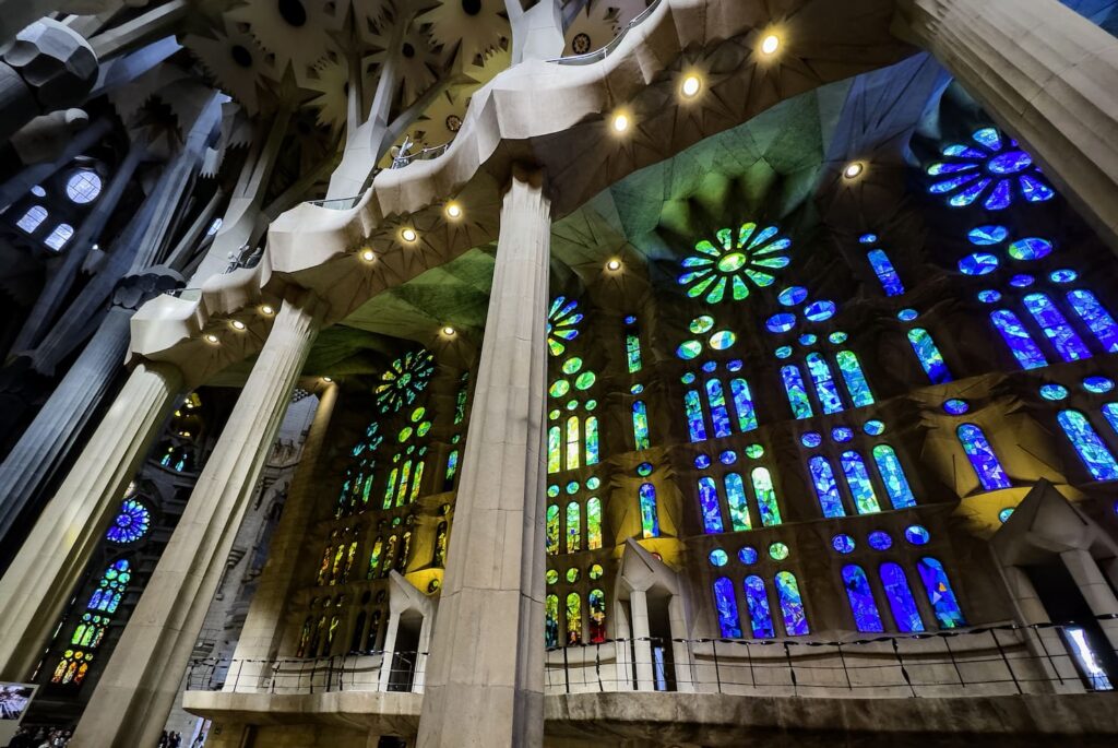 Intérieur de la Sagrada Familia