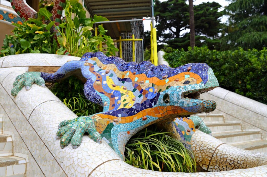 La célèbre salamandre du Parc Güell